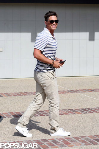 Rob Lowe flashed a smile.
Rob Lowe flashed a smile.