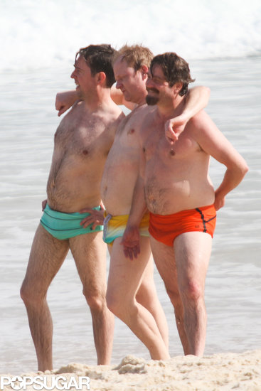 Ed Helms and Zach Galifianakis posed on Ipanema Beach.
Ed Helms and Zach Galifianakis posed on Ipanema Beach.