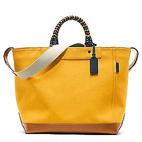 The Bleecker canvas tote ($448) from Coach is the perfect beach bag in my eyes. Its bright color, woven leather handle, and cavernous interior all make it a pleasure to carry to that perfect spot in the sand, and what's better is that its durable canvas construction will not only last multiple seasons, but it'll also look better with age.
— RK
The Bleecker canvas tote ($448) from Coach is the perfect beach bag in my eyes. Its bright color, woven leather handle, and cavernous interior all make it a pleasure to carry to that perfect spot in the sand, and what's better is that its durable canvas construction will not only last multiple seasons, but it'll also look better with age.
— RK