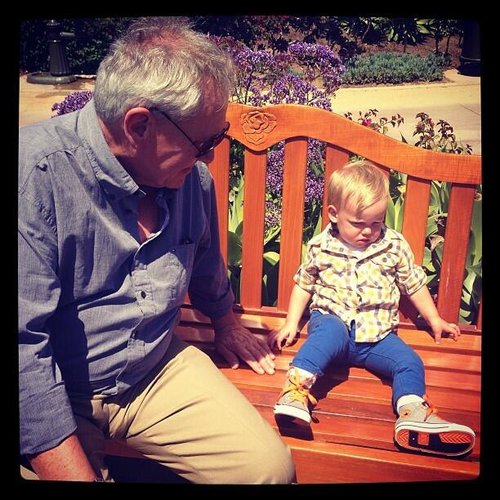 Luca Comrie and his grandfather spent some time discussing life together.
Source: Twitter user HilaryDuff
Luca Comrie and his grandfather spent some time discussing life together.
Source: Twitter user HilaryDuff