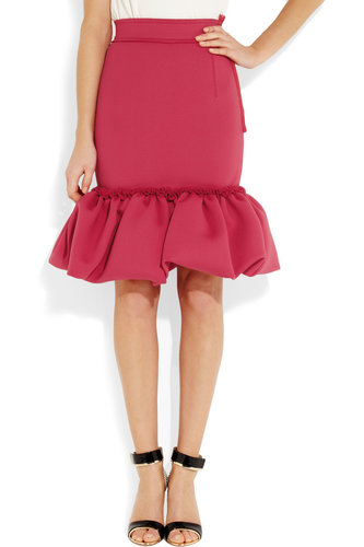 If you're looking for a single piece to add flair to your wardrobe, let it be this standout scuba-jersey Lanvin skirt ($1,028, originally $2,057).
If you're looking for a single piece to add flair to your wardrobe, let it be this standout scuba-jersey Lanvin skirt ($1,028, originally $2,057).