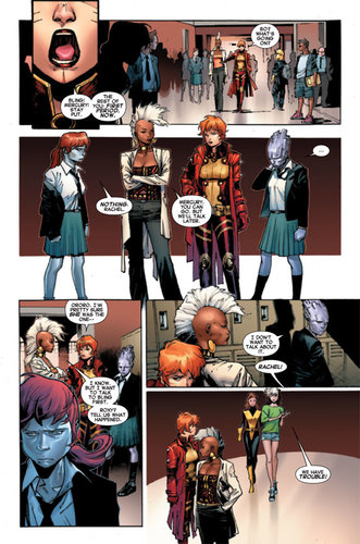 Storm takes the lead in the new X-Men #1.
Storm takes the lead in the new X-Men #1.