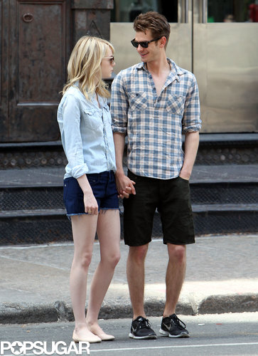 Andrew Garfield kept his eyes on Emma Stone.
Andrew Garfield kept his eyes on Emma Stone.