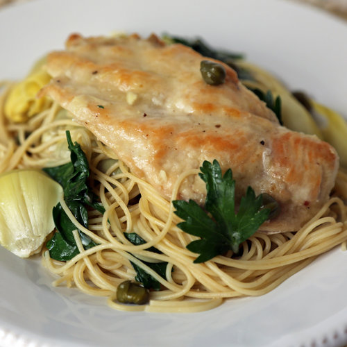 Chicken, Artichokes, and Angel Hair Recipe
