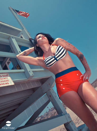 Channel your patriotic, crime-fighting side in the Captain America Swimsuit ($86), each of which is made to order.
Channel your patriotic, crime-fighting side in the Captain America Swimsuit ($86), each of which is made to order.