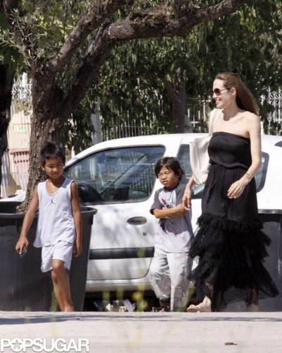 During a stay in France in August 2009, Angelina Jolie took her boys to a pet shop to buy gerbils and goldfish.
During a stay in France in August 2009, Angelina Jolie took her boys to a pet shop to buy gerbils and goldfish.
