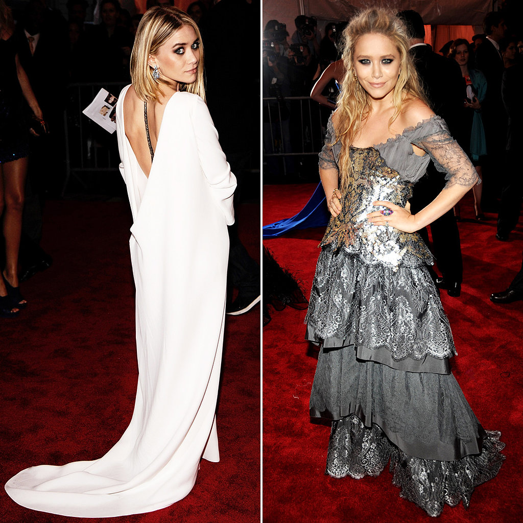 Twinning combo: Donning exquisite couture creations, both girls followed the "Model as Muse" theme at the 2009 Costume Institute Gala.
Ashley was angelic in a draping, long-sleeved white gown with a plunging back.
Mary-Kate looked statuesque in a tiered, Victorian-inspired Christian Lacroix gown and a perfectly messy half-up 'do.
Twinning combo: Donning exquisite couture creations, both girls followed the "Model as Muse" theme at the 2009 Costume Institute Gala.
Ashley was angelic in a draping, long-sleeved white gown with a plunging back.
Mary-Kate looked statuesque in a tiered, Victorian-inspired Christian Lacroix gown and a perfectly messy half-up 'do.