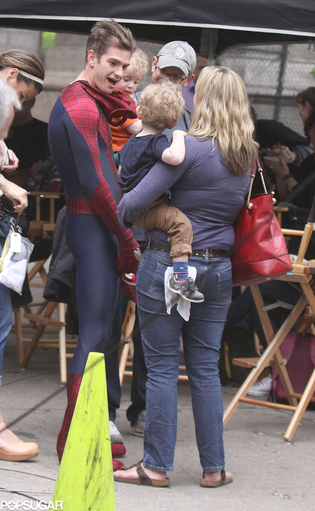 Andrew Garfield As Spider Man Set Pictures Popsugar Celebrity 4140