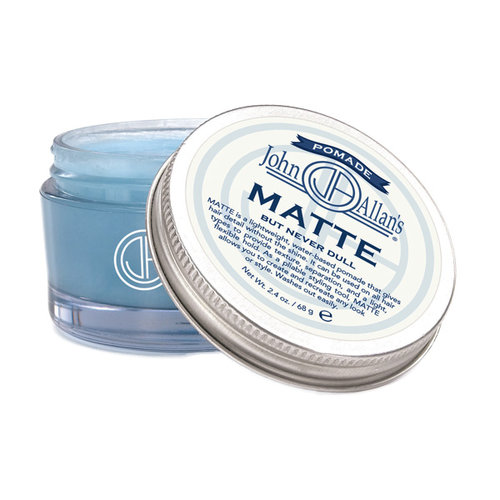 John Allan's Matte pomade ($24) is a water-based fixative that will give your dad the style he wants sans the crunchy results. The nonshiny finish is perfect for the minimal-product kind of guy, and he may even let you steal a dollop for yourself.
John Allan's Matte pomade ($24) is a water-based fixative that will give your dad the style he wants sans the crunchy results. The nonshiny finish is perfect for the minimal-product kind of guy, and he may even let you steal a dollop for yourself.