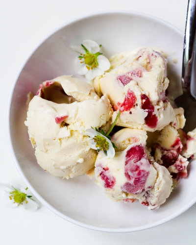 Strawberry Sour Cream Ice Cream Strawberry Sour Cream Ice Cream