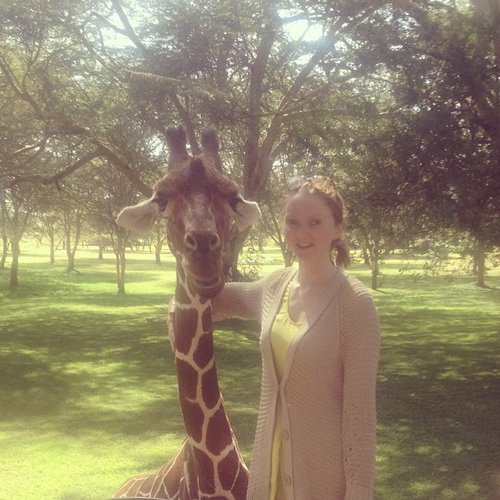 Lily Cole got back to nature, and snapped this sweet pic with a baby giraffe.
Source: Instagram user lilycole
Lily Cole got back to nature, and snapped this sweet pic with a baby giraffe.
Source: Instagram user lilycole