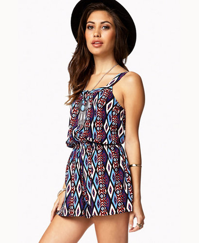 FOREVER 21 Ganado Print Romper
