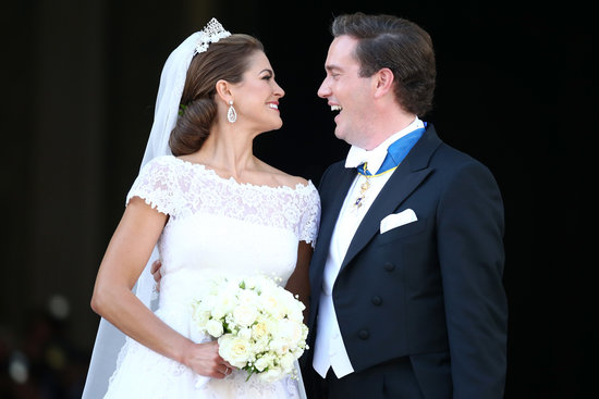 Princess Madeleine of Sweden and Christopher O'Neill
The Bride: Princess Madeleine of Sweden, the youngest daughter of Sweden's king and queen and fourth in line for the throne.
The Groom: Christopher O'Neill, a banker from New York City.
When: June 8, 2013.
Where: Stockholm, Sweden.
Princess Madeleine of Sweden and Christopher O'Neill
The Bride: Princess Madeleine of Sweden, the youngest daughter of Sweden's king and queen and fourth in line for the throne.
The Groom: Christopher O'Neill, a banker from New York City.
When: June 8, 2013.
Where: Stockholm, Sweden.