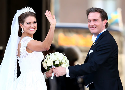 Princess Madeleine of Sweden and Christopher O'Neill got married in Sweden.
Princess Madeleine of Sweden and Christopher O'Neill got married in Sweden.