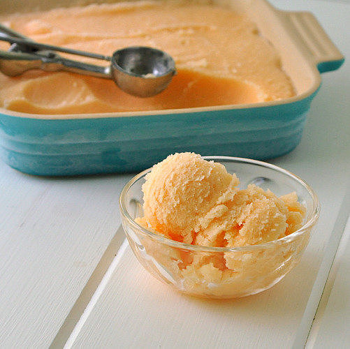 Cantaloupe Sherbet Cantaloupe Sherbet