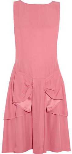 RED Valentino Bow-embellished crepe dress