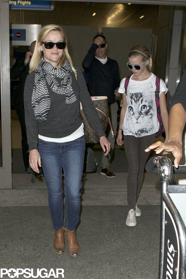 Reese Witherspoon and Ava Phillippe landed in LA on Monday.
Reese Witherspoon and Ava Phillippe landed in LA on Monday.