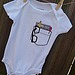 So Cute Sarah Nerd Pocket Protector Onesie