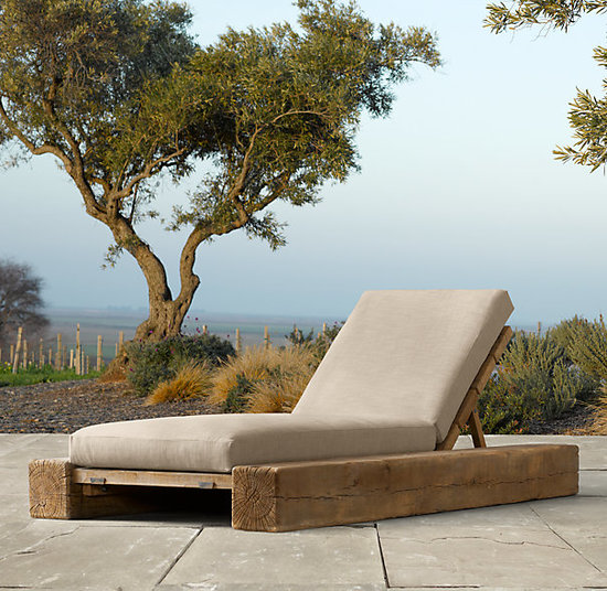 Bring rustic simplicity outdoors with this oak chaise ($1,355, originally $1,695) that will continue to age with character overtime.
Bring rustic simplicity outdoors with this oak chaise ($1,355, originally $1,695) that will continue to age with character overtime.