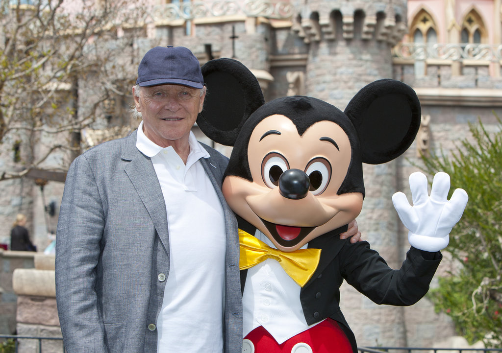 Anthony Hopkins shared a photo op with Mickey Mouse at Disneyland in April 2013.
Anthony Hopkins shared a photo op with Mickey Mouse at Disneyland in April 2013.