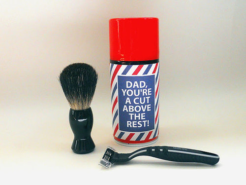 Father's Day Shaving Kit Label Father's Day Shaving Kit Label