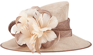 John Lewis Neave Structured Feather Hat