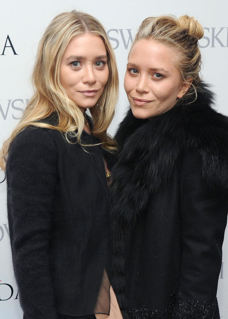 At the 2013 CFDA Award nominations, Ashley and Mary-Kate both had light blond hair, which they paired with a nude makeup palette. Ashley wore her hair down in waves, while Mary-Kate opted for a chic topknot.
At the 2013 CFDA Award nominations, Ashley and Mary-Kate both had light blond hair, which they paired with a nude makeup palette. Ashley wore her hair down in waves, while Mary-Kate opted for a chic topknot.