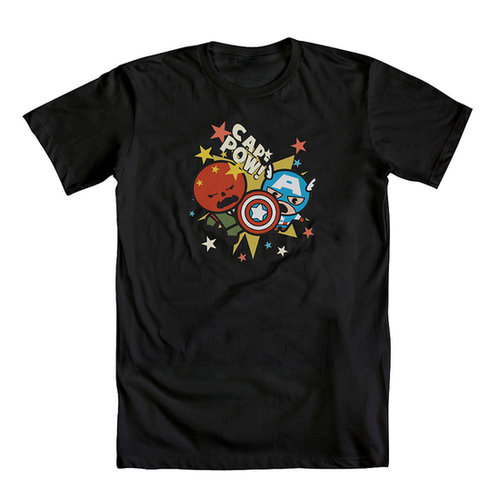 A tee ($25) to show off Captain America's classic comic book brawn.
A tee ($25) to show off Captain America's classic comic book brawn.