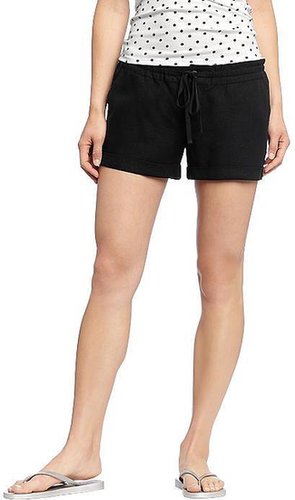 Women's Drawstring Linen-Blend Shorts (3-1/2")