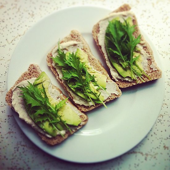 Avocado and "Goat Cheese" Sandwich Avocado and "Goat Cheese" Sandwich
