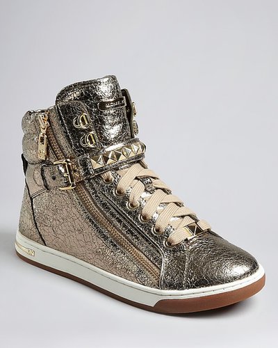 MICHAEL Michael Kors High Top Lace Up Sneakers - Glam