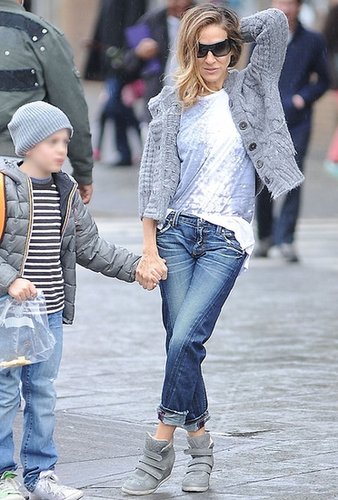 Level 99 Sarah Twisted Seam Tomboy in Crater as Seen On Sarah Jessica Parker
