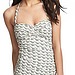 Geometric Giraffe Print One Piece Swimsuit