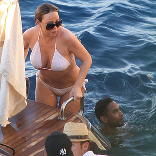Mariah Carey in Bikini With Miguel in Capri