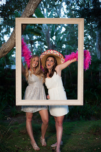 Say Cheese
The easiest way to give your guests something fun to do is by having a photo booth at your reception. You can even create your own like at this wedding with just a tripod and a curtained off space or closet. Be sure to stock it full of props and costumes and have copies of the photo stripes made for your guests to bring home as a keepsake.
Photo by Karen Wise Photography via Say Cheese
The easiest way to give your guests something fun to do is by having a photo booth at your reception. You can even create your own like at this wedding with just a tripod and a curtained off space or closet. Be sure to stock it full of props and costumes and have copies of the photo stripes made for your guests to bring home as a keepsake.
Photo by Karen Wise Photography via
