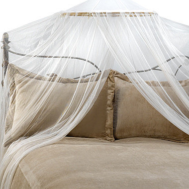 Mombasa Siam Ivory Bed Canopy and Mosquito Net