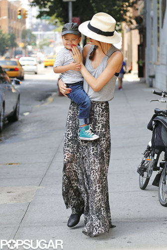 Miranda Kerr took Flynn out for a walk in NYC.
Miranda Kerr took Flynn out for a walk in NYC.
