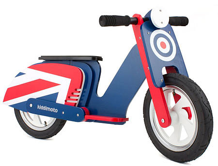 It may be a while until the royal baby can ride this Kiddimoto Union Jack Scooter ($70), but until then, it makes a great accessory for a playroom!
It may be a while until the royal baby can ride this Kiddimoto Union Jack Scooter ($70), but until then, it makes a great accessory for a playroom!