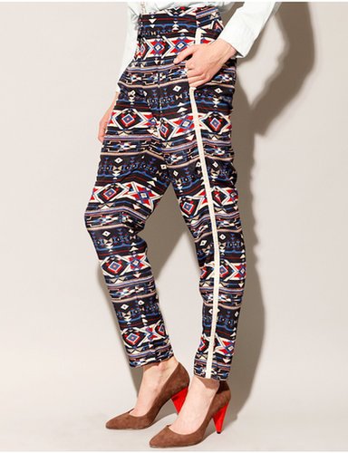 Ladies who have already mastered printed denim can take the next step. This bold pair from Pixie Market ($62) is not for the faint of fashion-heart.
Ladies who have already mastered printed denim can take the next step. This bold pair from Pixie Market ($62) is not for the faint of fashion-heart.