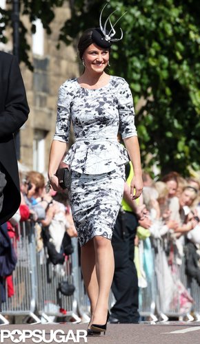 Pippa Middleton smiled at the crowd.
Pippa Middleton smiled at the crowd.