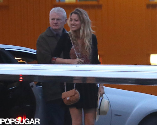 Blake Lively dressed up for a flight out of London.
Blake Lively dressed up for a flight out of London.
