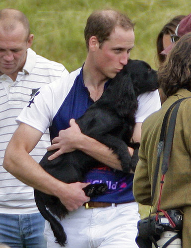 Prince William gave his pup, Lupo, a kiss after a polo match in Tetbury, England, in June 2012.
Prince William gave his pup, Lupo, a kiss after a polo match in Tetbury, England, in June 2012.