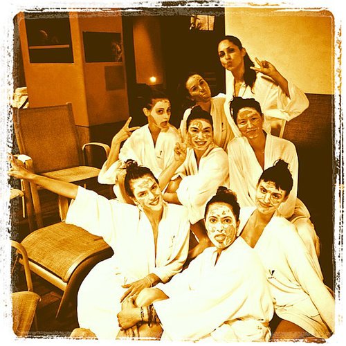 Alessandra Ambrosio took part in a spa day for a friend's bachelorette festivities in June.
Source: Instagram user alessandraambrosio
Alessandra Ambrosio took part in a spa day for a friend's bachelorette festivities in June.
Source: Instagram user alessandraambrosio