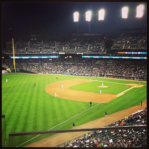 Catch Fireworks at a Night Ball Game Catch Fireworks at a Night Ball Game