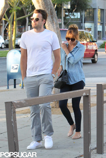 Lauren Conrad and William Tell ran errands in West Hollywood. Lauren Conrad and William Tell ran errands in West Hollywood.