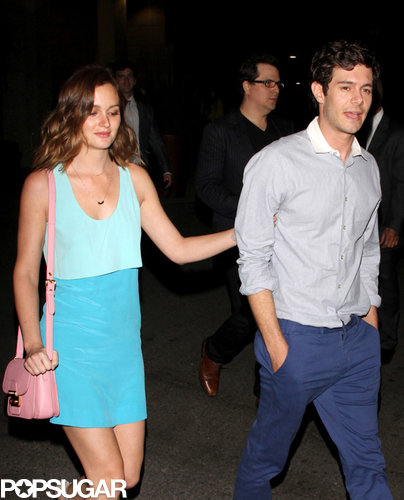 Leighton Meester held on to Adam Brody as they left the afterparty for his film Some Girl(s) in LA.
Leighton Meester held on to Adam Brody as they left the afterparty for his film Some Girl(s) in LA.