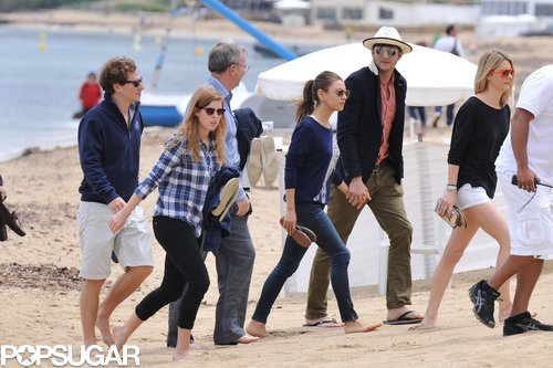 Mila Kunis, Ashton Kutcher, and Princess Beatrice of York all spent the day together in Saint-Tropez in June 2013.
Mila Kunis, Ashton Kutcher, and Princess Beatrice of York all spent the day together in Saint-Tropez in June 2013.