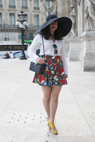 A glamorous wide-brim hat gave this outfit a definitively Summer feel.
A glamorous wide-brim hat gave this outfit a definitively Summer feel.