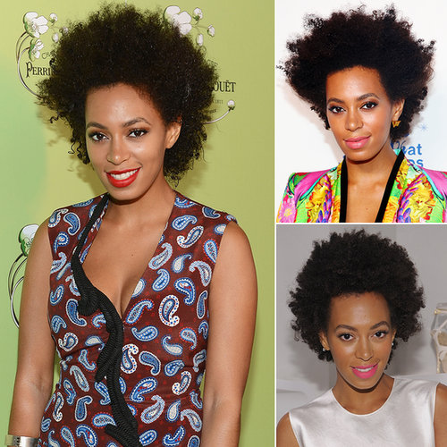 Who: Solange Knowles
The look: A natural Afro
Although she's since styled her hair in cascading braids, Solange's Afro will always be her signature, making her an icon for the natural hair movement.
Who: Solange Knowles
The look: A natural Afro
Although she's since styled her hair in cascading braids, Solange's Afro will always be her signature, making her an icon for the natural hair movement.
