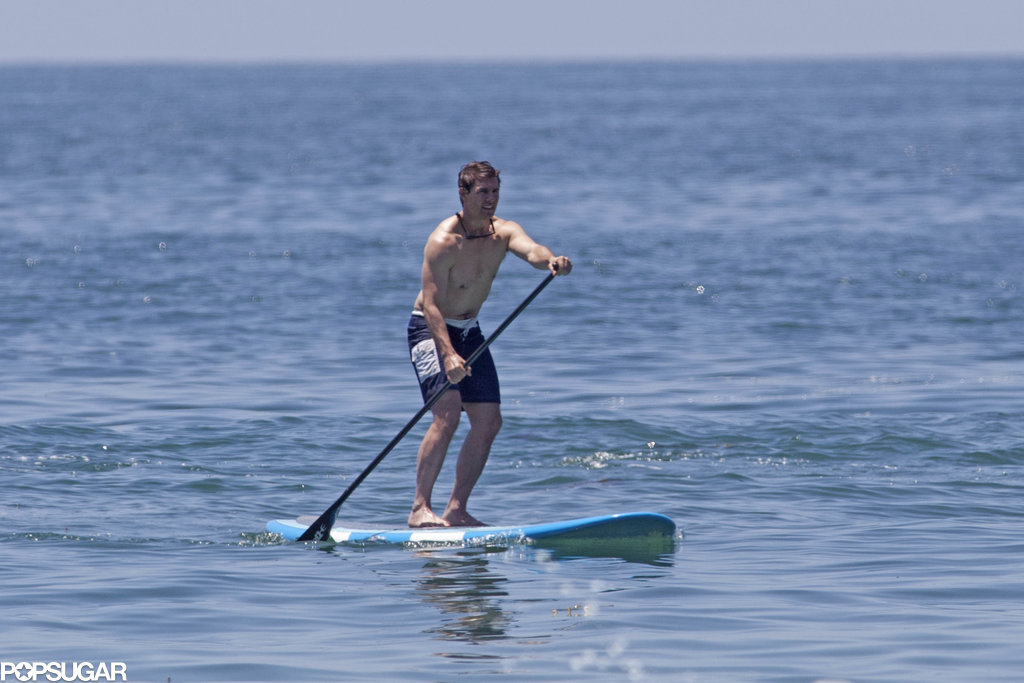 Tom Cruise showed off his toned physique for a paddle boarding session in Malibu in June 2013.
Tom Cruise showed off his toned physique for a paddle boarding session in Malibu in June 2013.